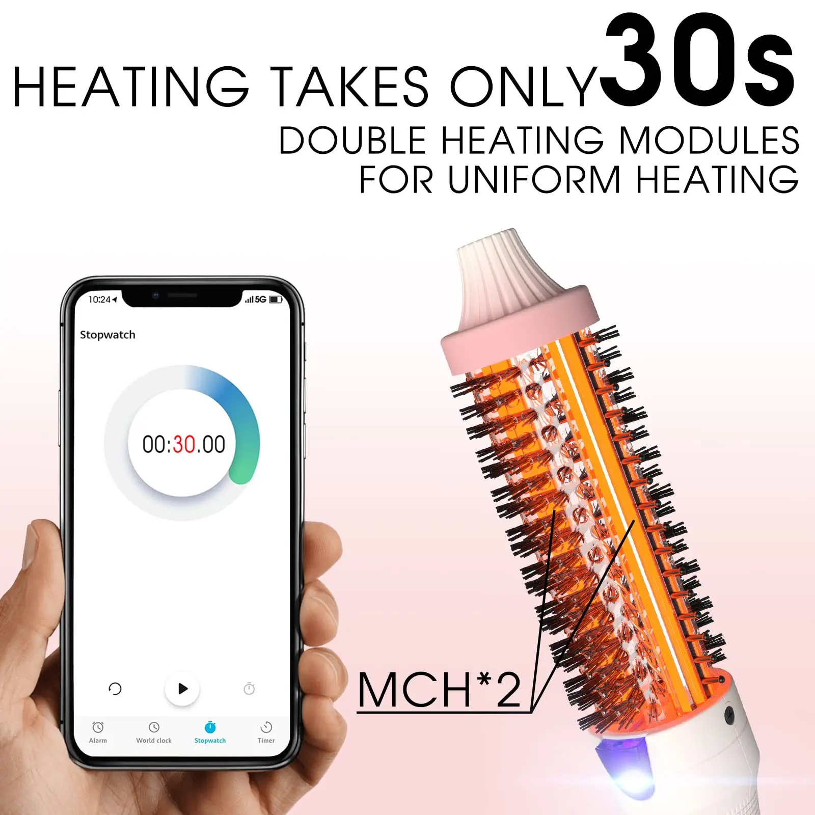 Custom Private Label 3 in 1 One Step Rotating Electric Hot Air Styler Tool Drying Curling Hair Dryer Brush