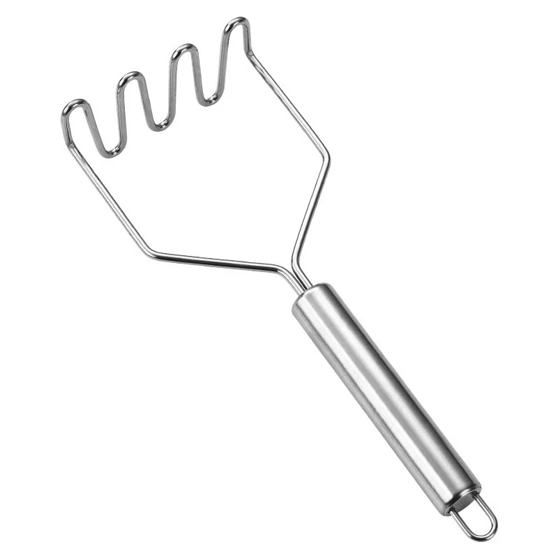 Wholesale Stainless Steel Baby Food Masher Kitchen Tools Potato Mashere Manufactured Metal Masher