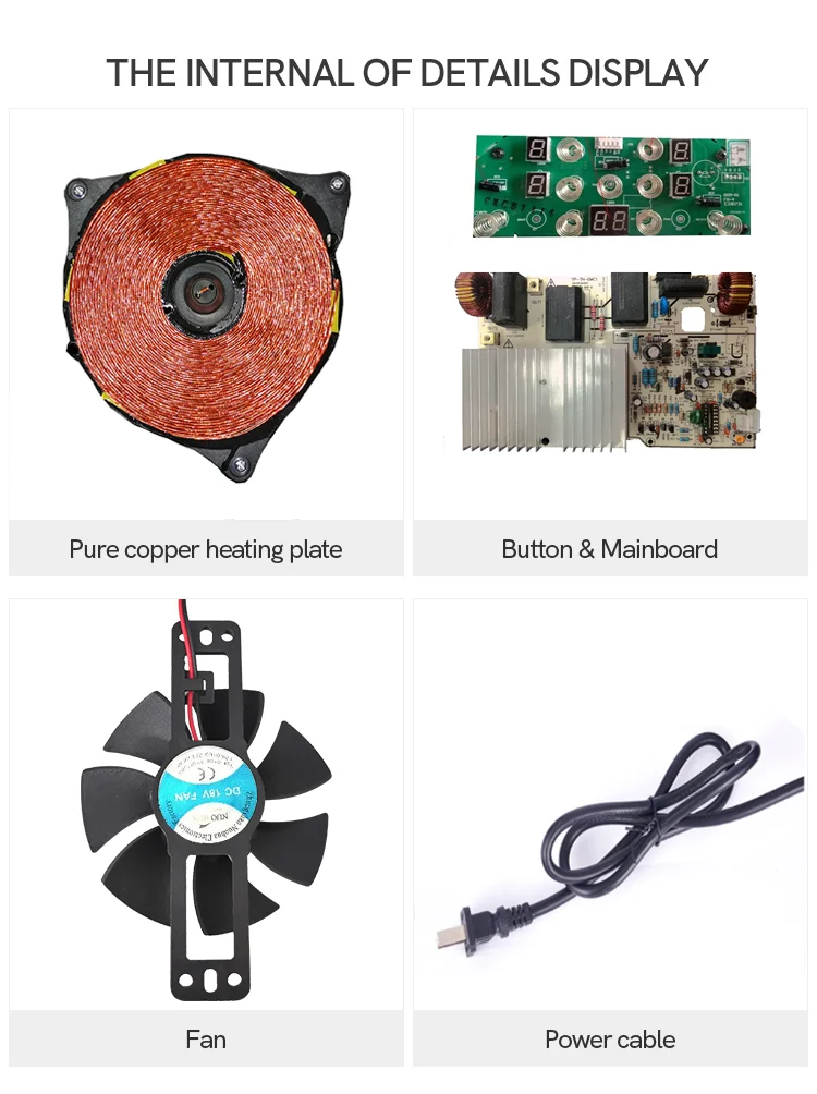 Durable induction cooker one burner induction hob economical portable induction cooktop with touch sensor control