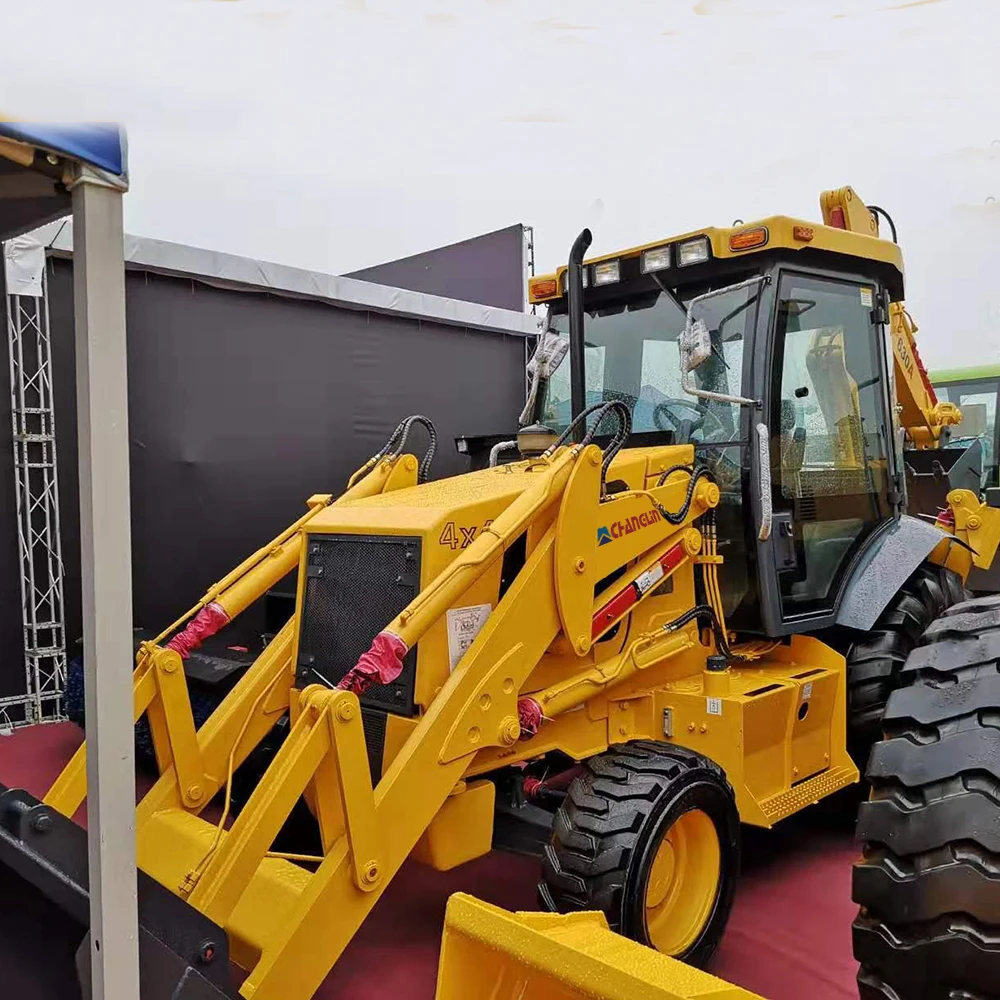 Новый 4x4 армейской распродаже 7.7ton погрузчик с обратной лопатой