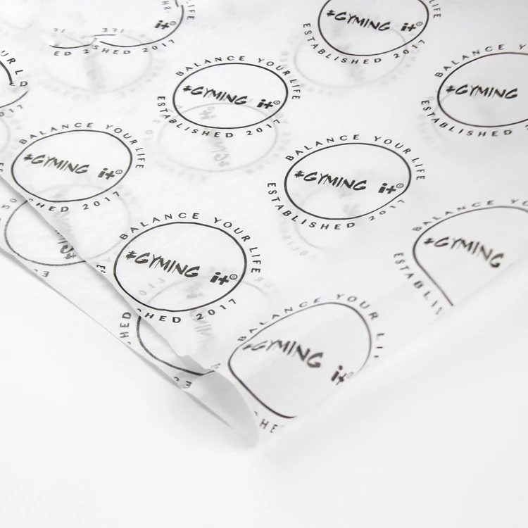 
Custom Printed Black Logo Clothing Gift Boxes Wrapping Tissue Paper 