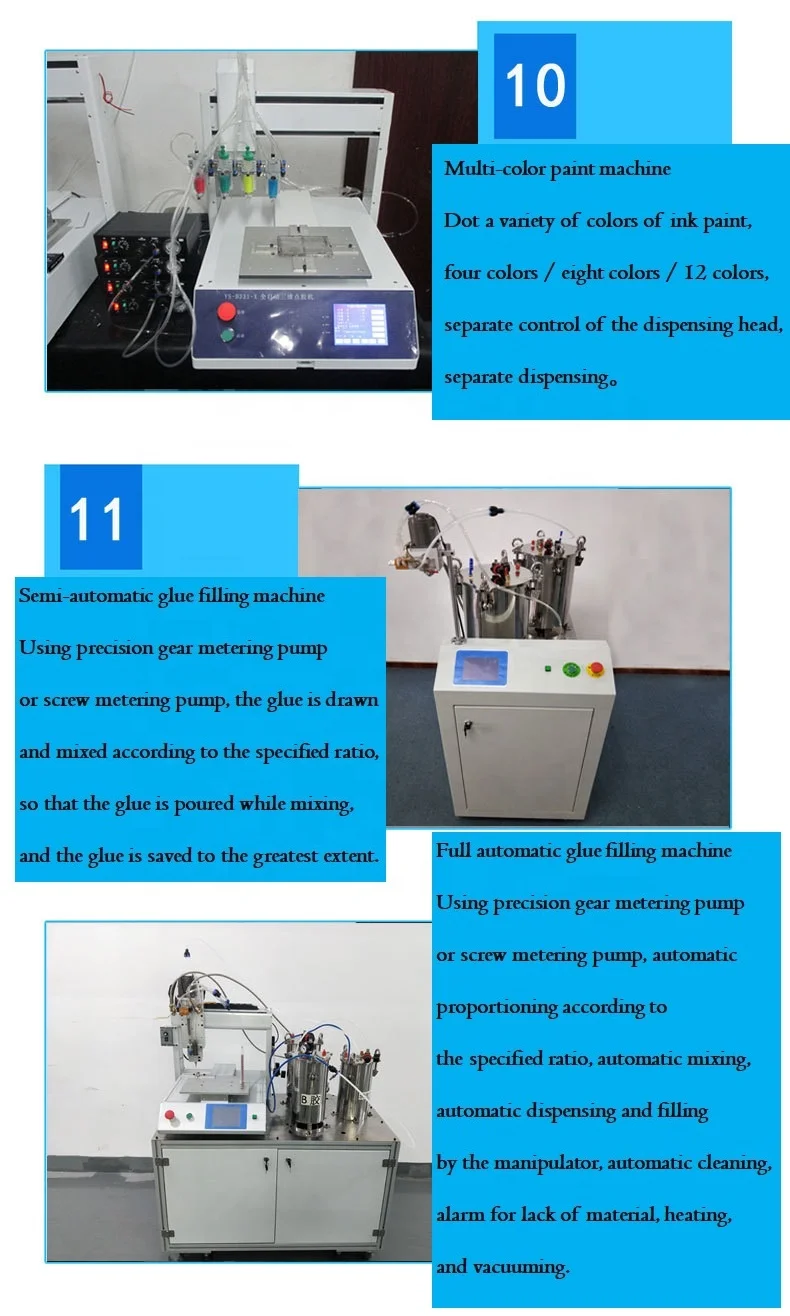 Automatic desktop 330ML silicone glue dispenser robots glue dispensing machine