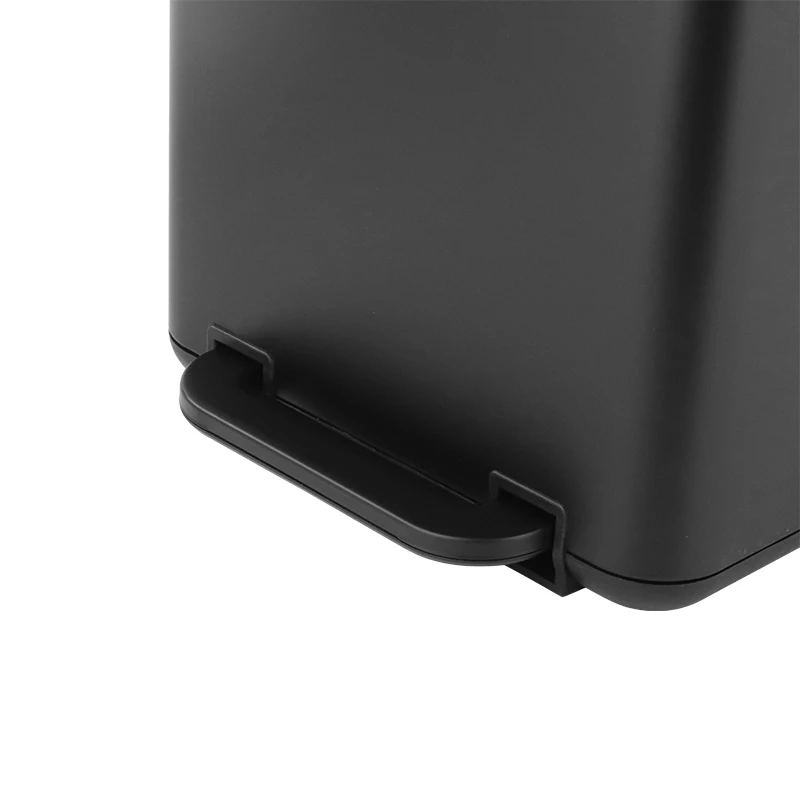 30L indoor rectangular stainless steel trash can bathroom trash can kitchen large capacity pedal  bin with soft closed function