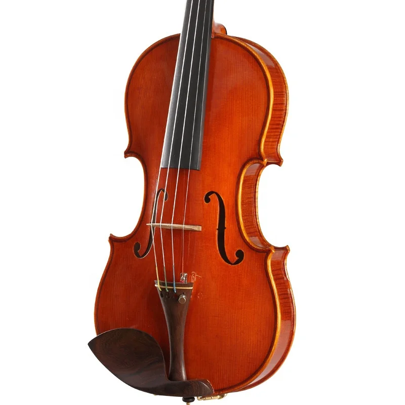 2022-BROCKES Handmade German Violin Oil Varnish Solid Wood Violin With Bow 4/4Handmade Violin,German Violin,Violin Bow 4/4