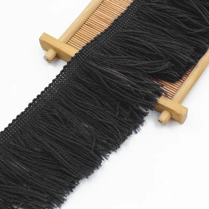 7cm acrylic tassel lace fluffy fringe with football fan scarf decorated with tassels, curtain accessories