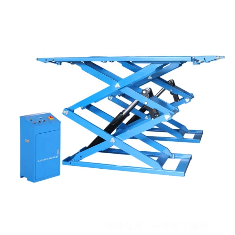 KADIK car small scissor lift hydraulic lift with a lifting capacity of 4 tons is used for car maintenance and upkeep