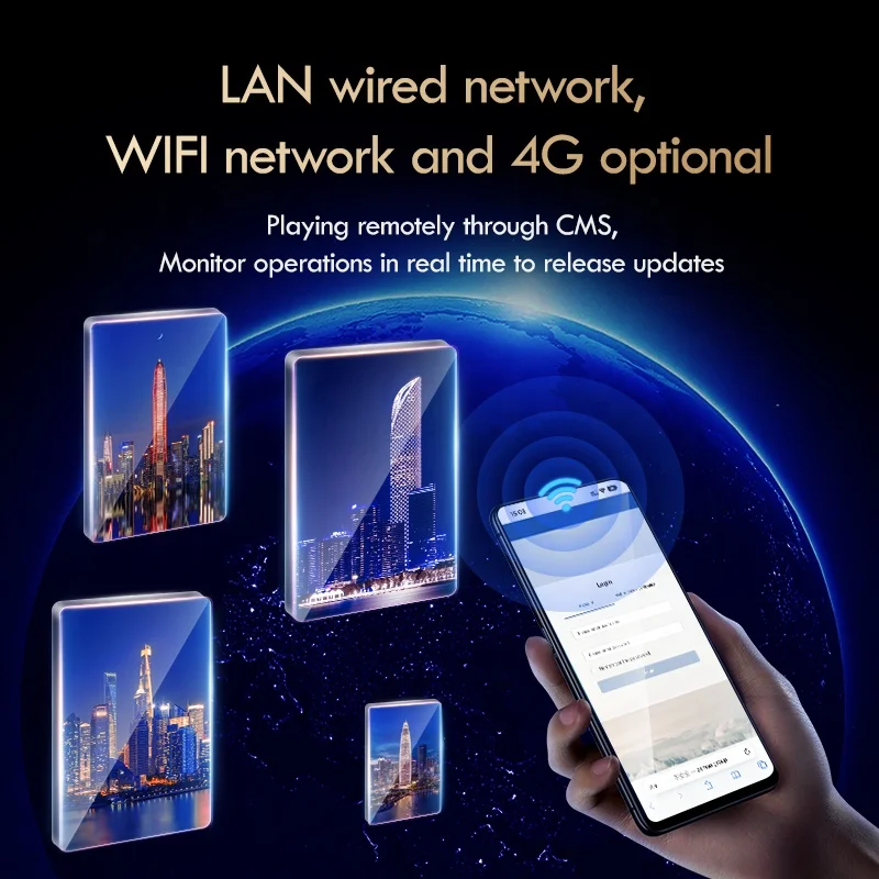 43inch monitor portable battery powered lcd screen board waterproof movable LCD advertising display