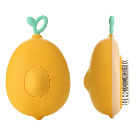 Fruit Pet Hair Removal Comb One Click Hair Removal with Massage Beads