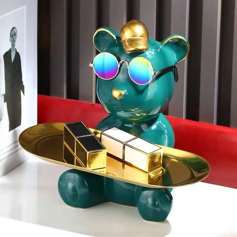 Oval stainless steel tray golden Nordic metal storage silver tray candle aromatherapy tray