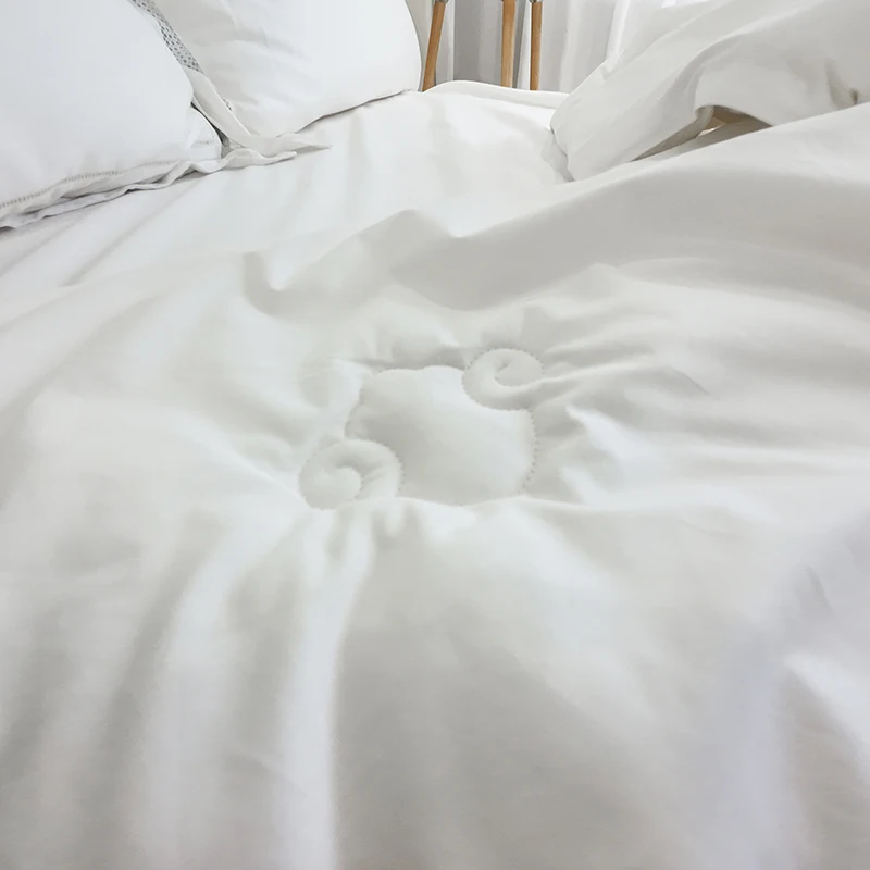 Comforter Support Customized luxury wool quilt 100% cotton cover Hypoallergenic Quilting Down Alternative Insert Quilt Duvet