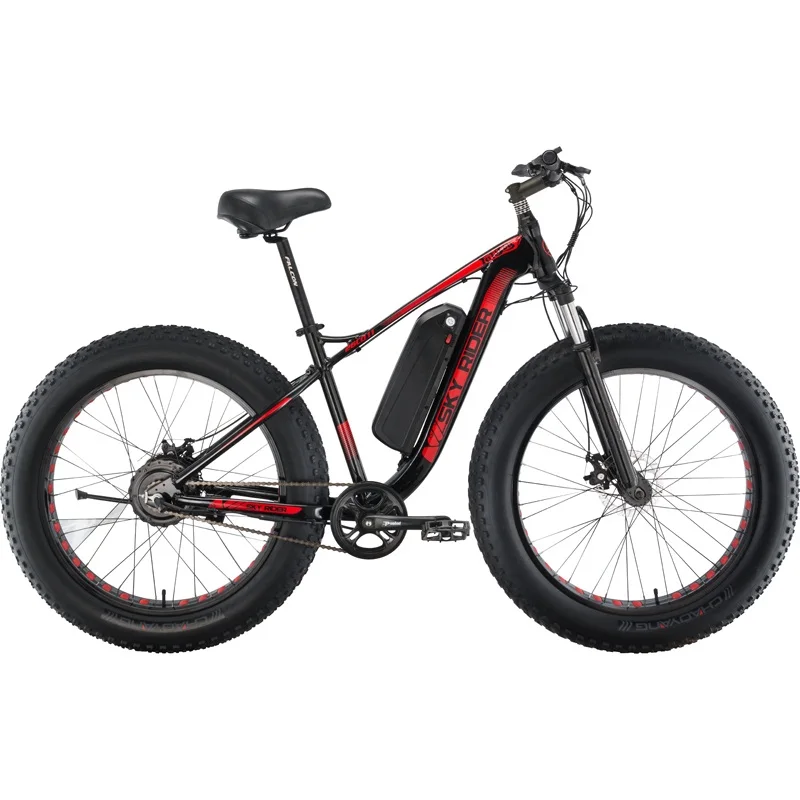 Электрический горный электровелосипед с толстыми шинами, 26*4,0, 750 Вт, 1000 Вт, 48 В, электровелосипед для снега, электрический велосипед