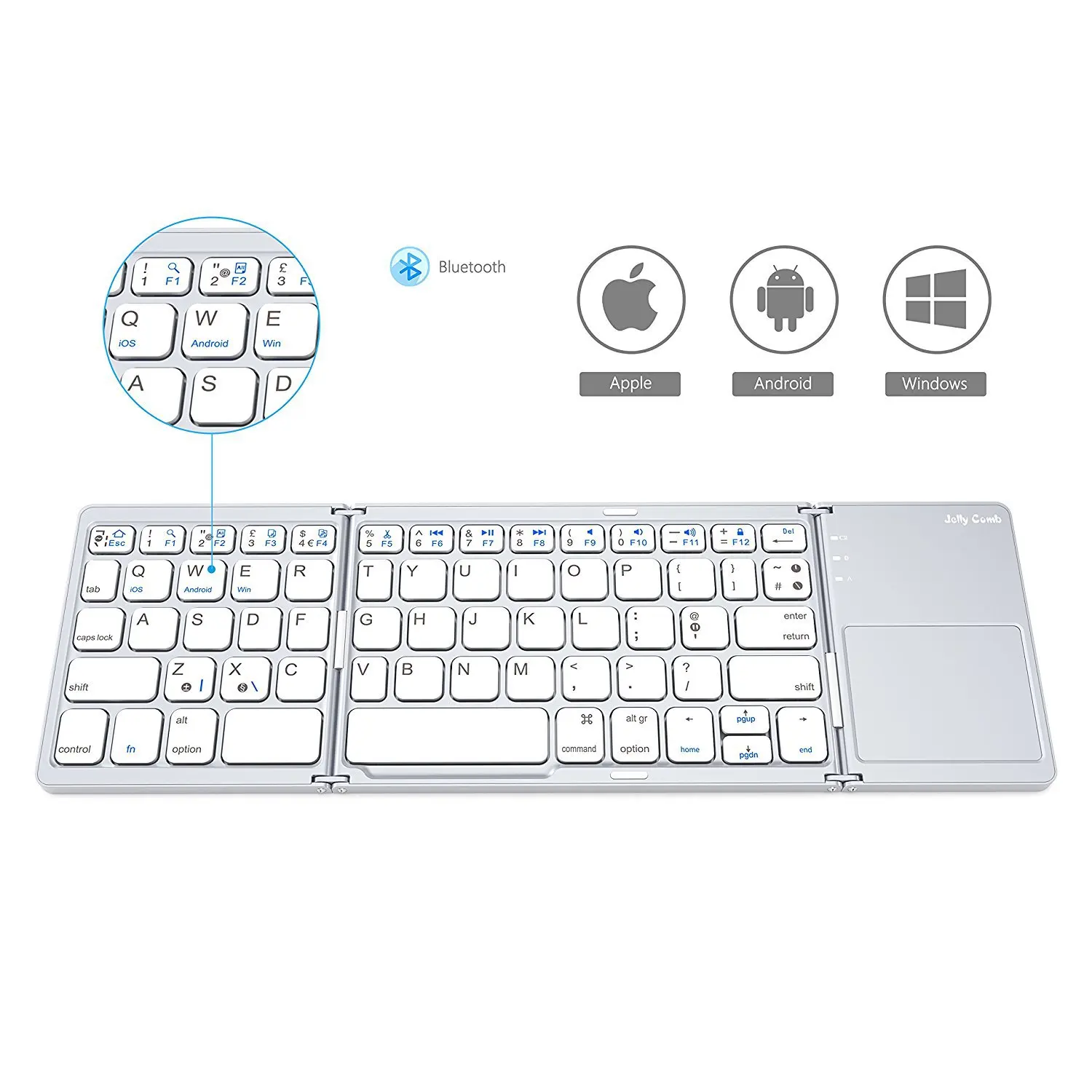 Best selling folding portable 78-key plug and play waterproof wireless mini keyboard