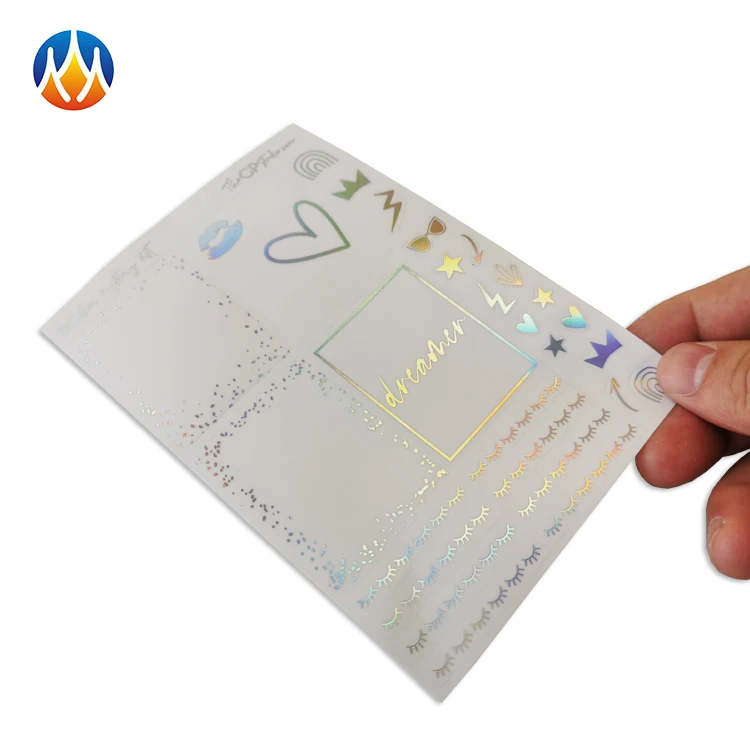 AUSTRALIA MARKET HOT SALE CUSTOM CLEAR PVC VINYL DIE CUT HOLOGRAPHIC STICKER