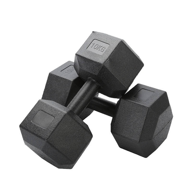 Custom Weights Home sport Workout Pvc Coated Iron Sand Filled Hex Dumbells In Pounds