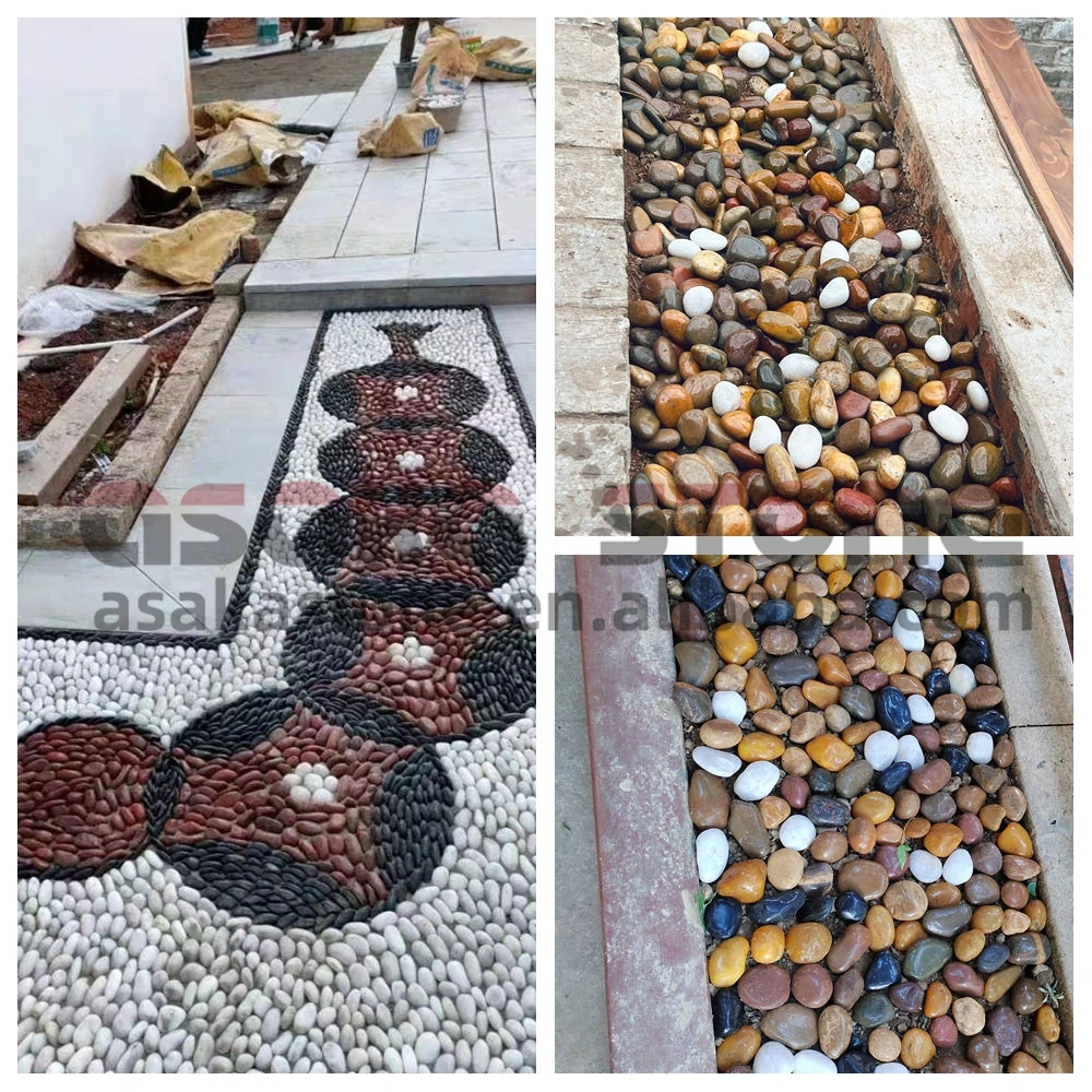 China Factory Supply High Polished Cobbles Red Cobblestones Outdoor Garden Stone Decorative Landscaping Rock River Stone Pebbles