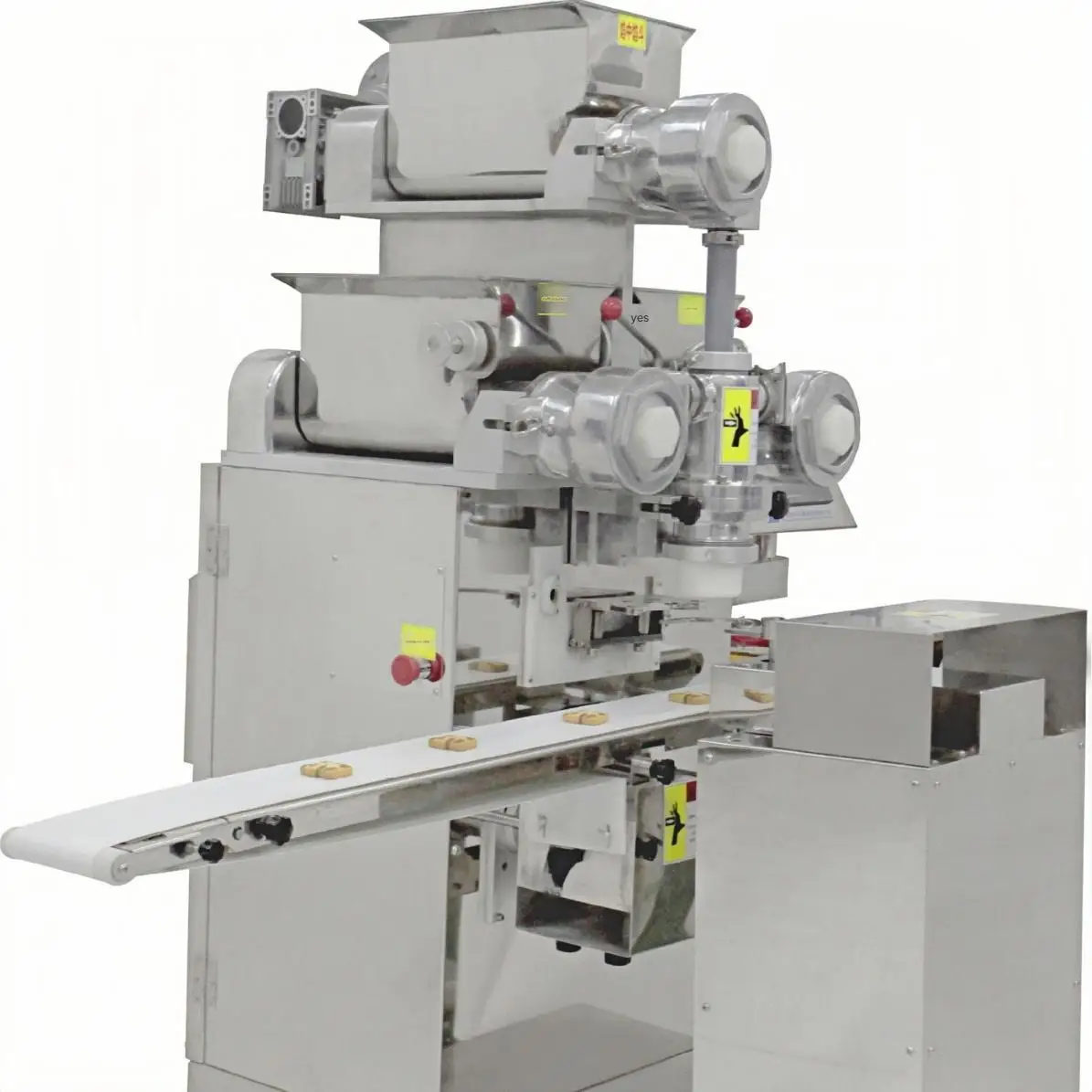 Sweet Mochi Fully Automatic Ice Cream Double Color Cookie Press Flour Mini Churros Tamale Falafel Machine