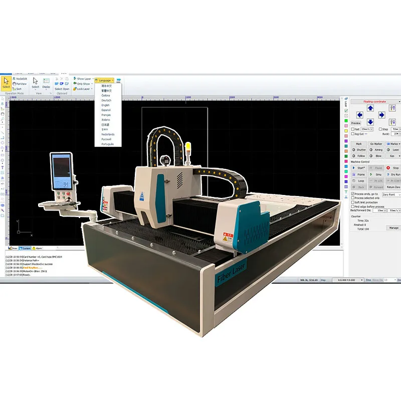 Fiber laser cutter machines 1000w fiber laser cutter cutter fiber laser cnc with AutoCAD for metal
