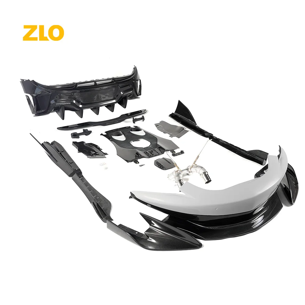 ZLO 600LT стиль сухое углеродное волокно половина углеродного волокна Bodykit для McLaren 540C 570S