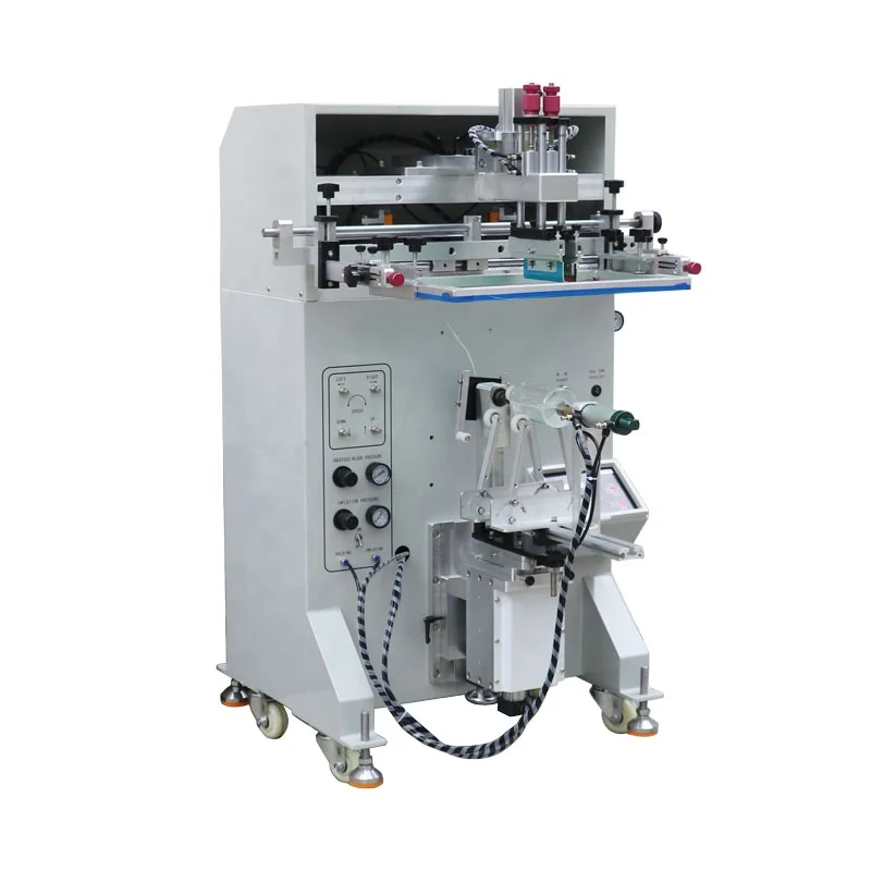 Factory wholesale semi-auto pneumatic one color lipstick container screen printing machine