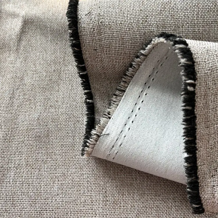 Custom high quality   imitation linen  backout  curtain fabric  roller blinds fabric 	for hotel