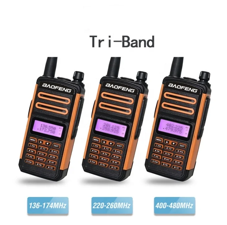 2021 New Baofeng Tri-band Ham Radio BFLF-918uv Triband (136-174, 220-260, 400-520)  High Power Handy Walkie Talkie