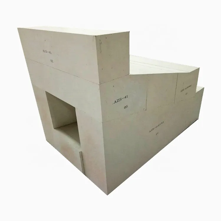 glass melting kiln zircon corundum firebricks zirconium aluminum brick