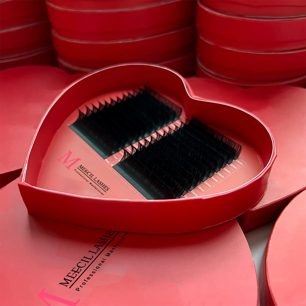 silk classic individual lashes extension trays dark black silk mink lash extension supplies