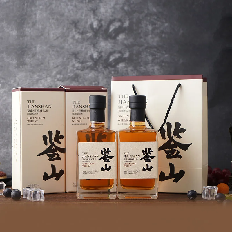 Custom Clear Luxury High Quality Empty 500ml 750ml 1000ml Gin Wine Rum Vodka Whiskey Spirit Liquor glass Bottle With Label