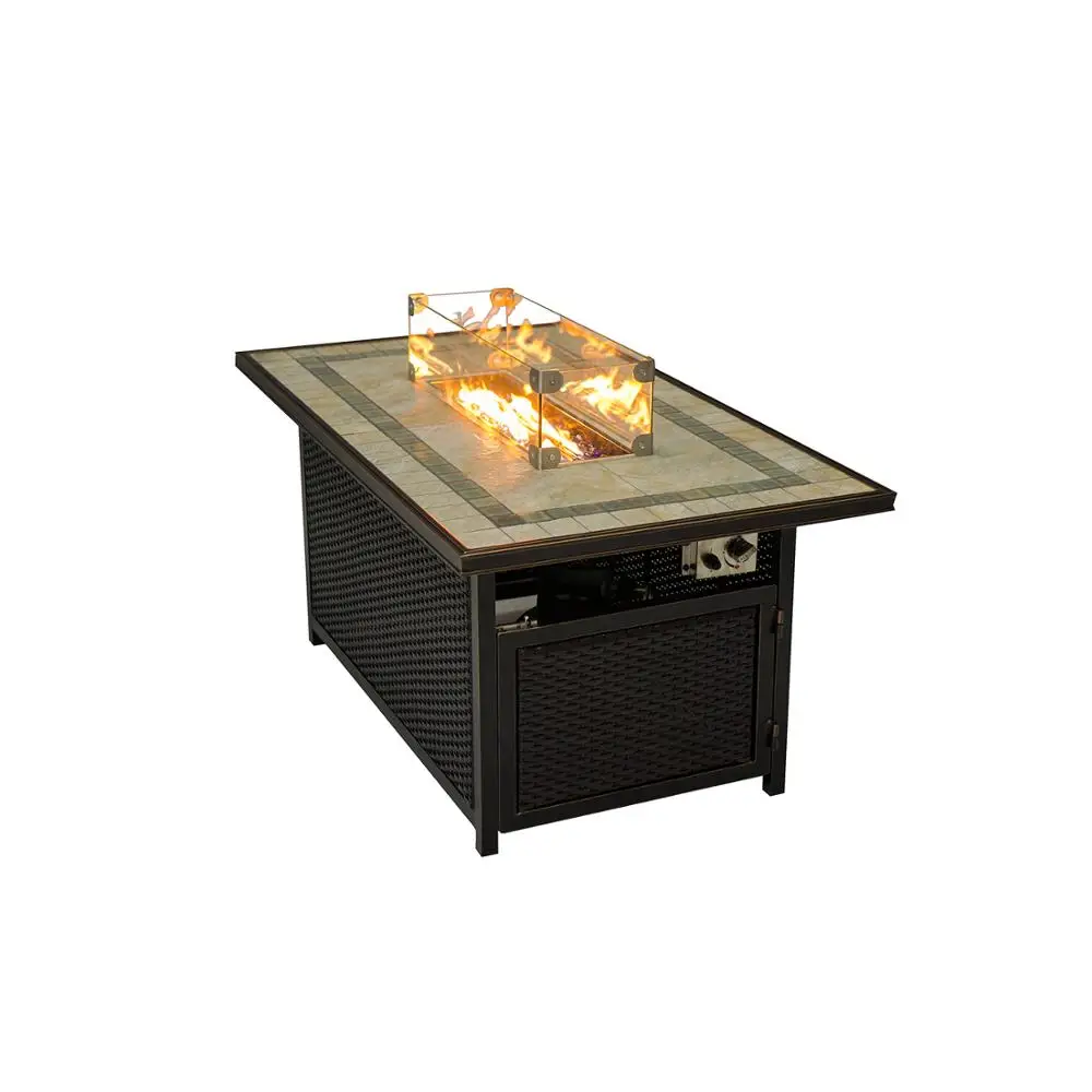 
outdoor fire pit table wicker club motion chair 