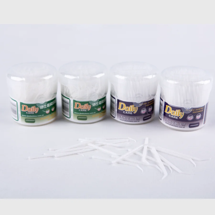 Wholesale food grade plastic toothpicks, mouth cleaning toothpicks.