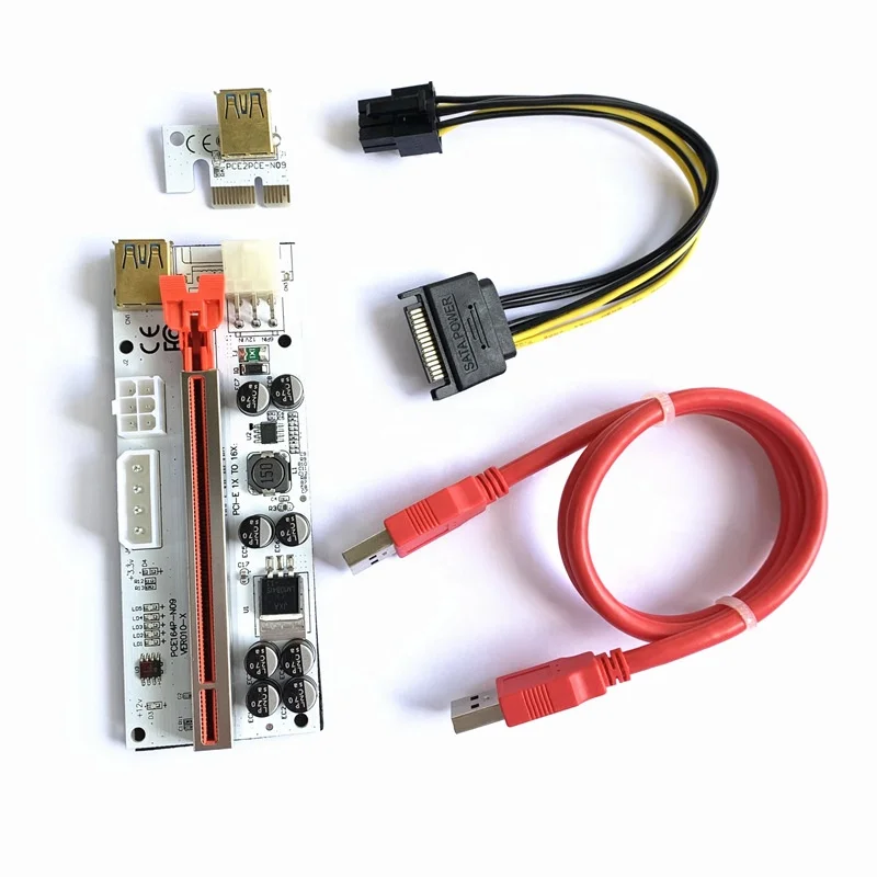 VER010 PCIE Riser VER010-X pci-e 1x to 16x usb 3.0 rise Extender PCI Express ver 010 with 8 capacitors