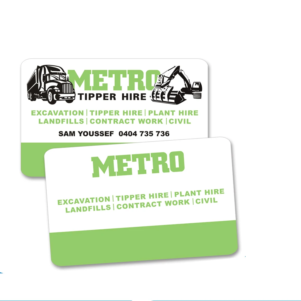 Custom Full Color Printing Plastic business card PVC namecard