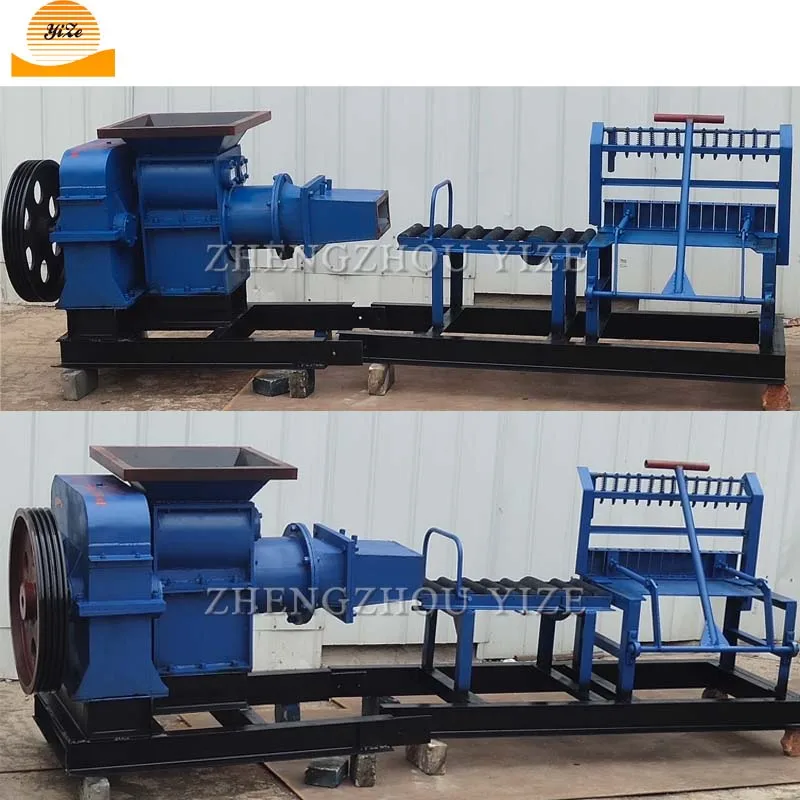 Manual fired soil clay brick making machine fully automatic solid red clay logo brick making machinery clay brick extruder