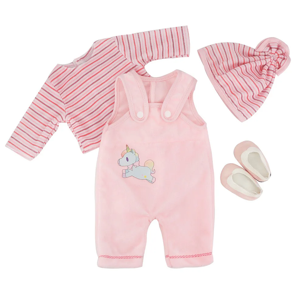 18 inch baby doll diy winter dress suit split baby clothes plastic doll plain body change dress hat removable accessories