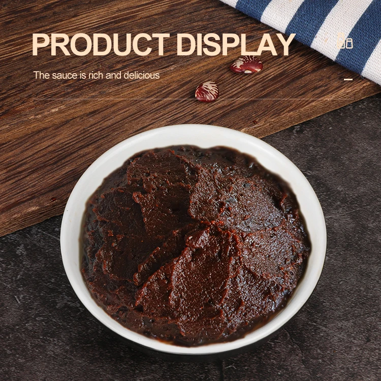 Chinese home kitchen seasoning sauce hot selling taste noodle sauce 280g supermarket black bean sauce