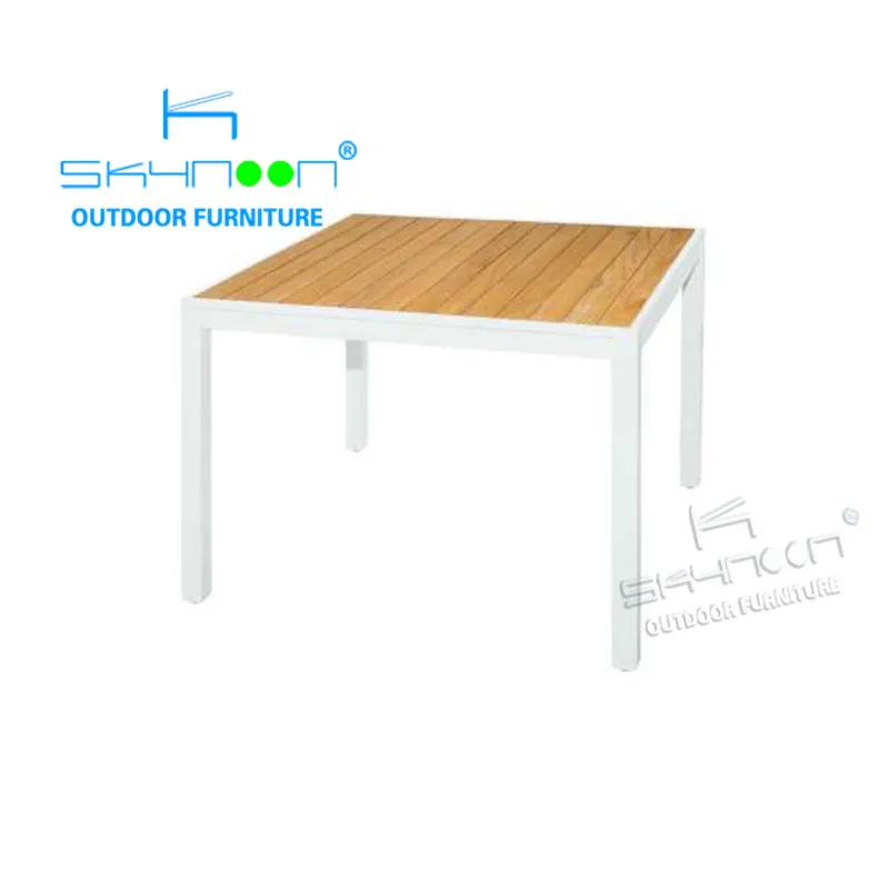 beautiful colorful 6 seat rope garden chair teak table orange teslin chair dining sets outdoor dining sets(01014)