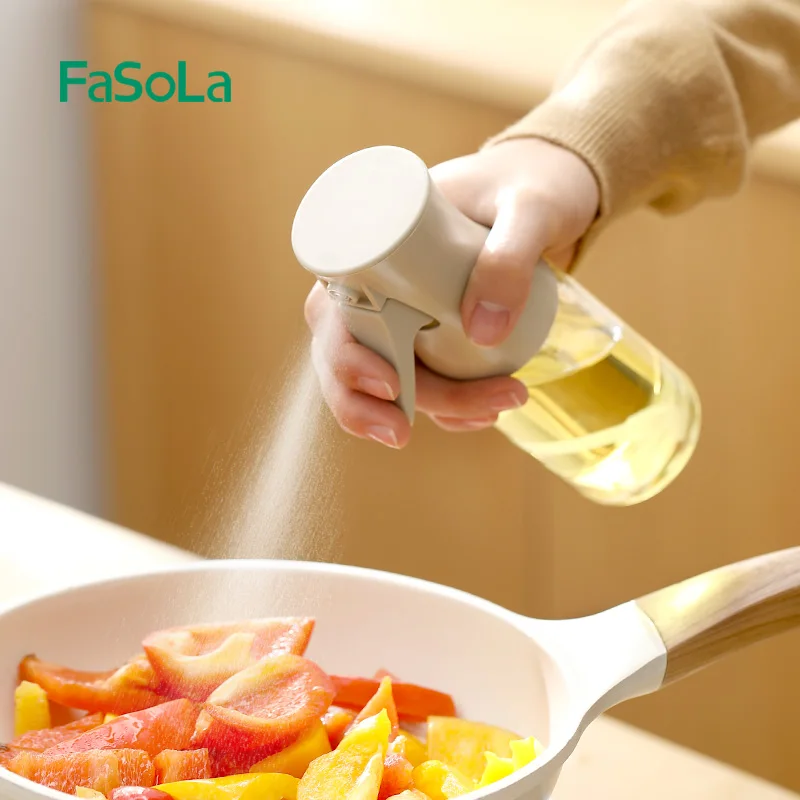 FaSoLa Oil Sprayer for Cooking Olive Oil Sprayer Mister 180ml Glass Spray Bottle Olive Oil Spray for Salad BBQ Kitchen Baking