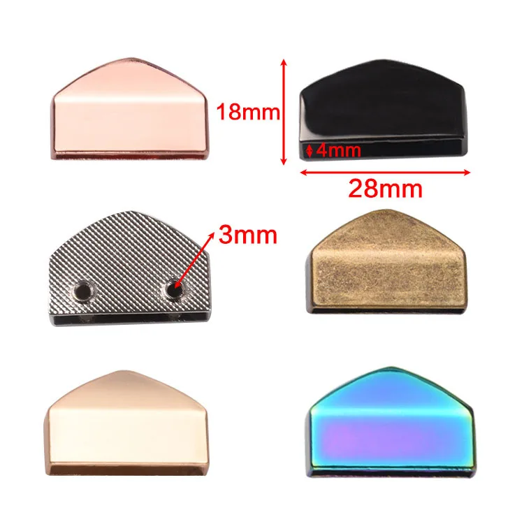 Wholesale Various Colors Belt Strap End Caps Zipper End Purse Belt Cap