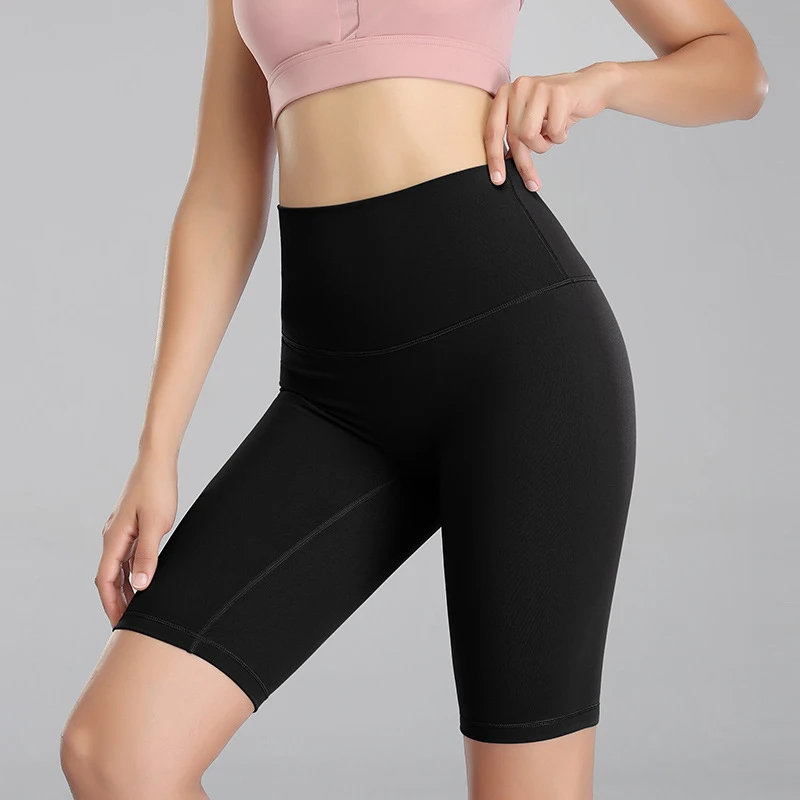 Hygieia Women Summer Gym Running Sweat Biker Shorts Plus Size Fitness High Waist Yoga Cycling Shorts Women