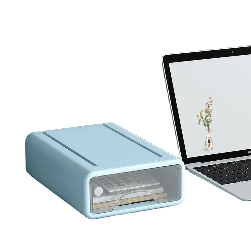 Stackable Desktop Stationery Organizer Drawer Storage Box Colorful Plastic for Office Home Customized CLASSIC Rectangle 20 Days