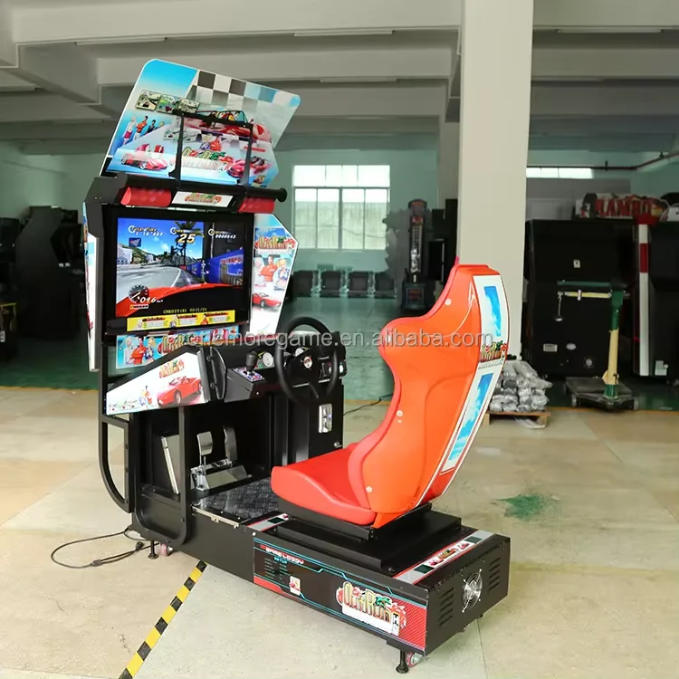 New 32 Inch Luxury Outrun Car Video Arcade Car Racing Game Machine Driving Simulator 3D Car Racing Game Machine