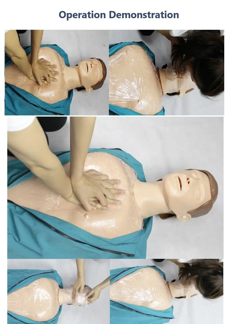 Full Body Medical Teaching CPR Torso Simulator First Aid Training Dummy Adult CPR Manikin
