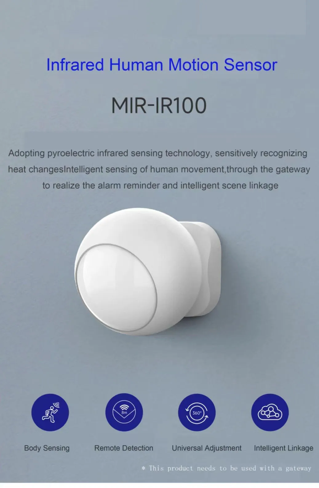 Factory Direct Sale Tuya Zigbee Smart Sensor IR Human Motion Sensor