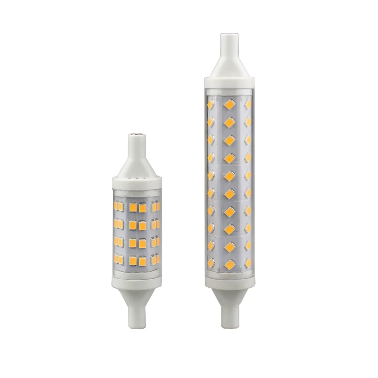 Plastic Cover No Stroboscopic ERP 5W 8W 220V SMD2835 R7S Lamp J78 J118 LED R7S , LED-R7S
