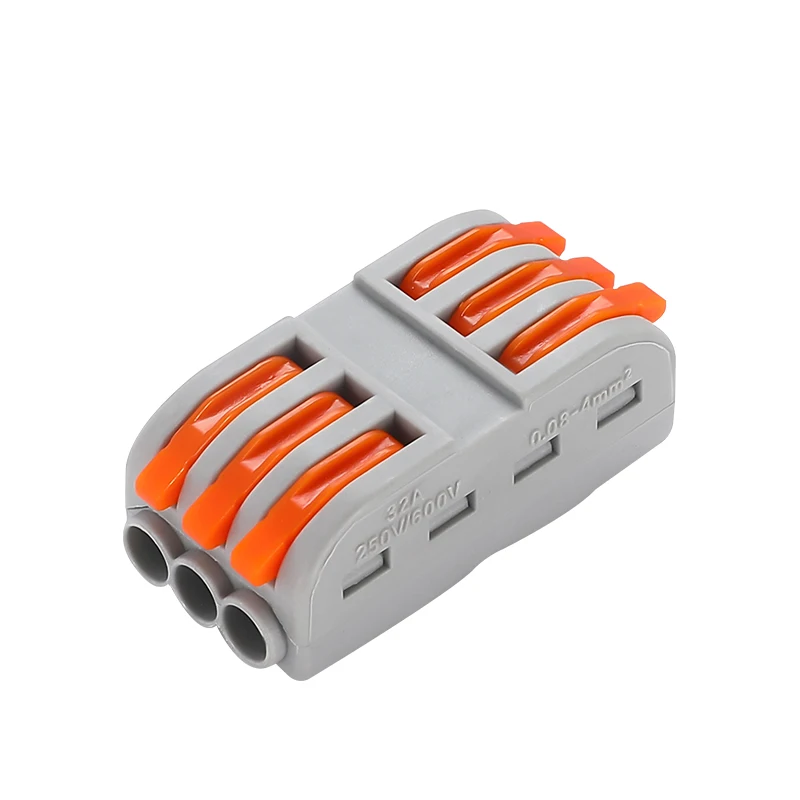 electric wire connector SPL-3 Lever connector 223 Universal Compact Wiring Conductor Push-in Terminal Block