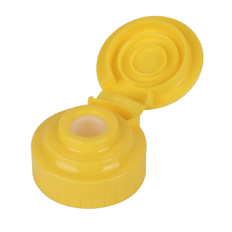 New Design 28/410 38/400 Plastic Honey Cap Silicon Valve Bottle-Cap-Silicone-Valve Plastic Sauce Silicone Valve Cap