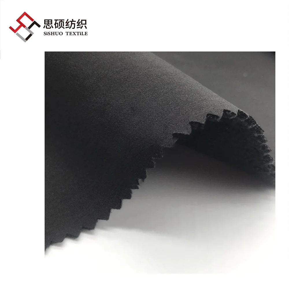 300GSM recycle rpet Nylon 15%Spandex woven four way stretch bonded polar fleece fabric for outdoor jacket