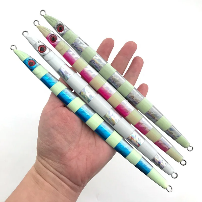 Wholesale Saltwater lures 120g 160g 200g peche fishing metal jig head with spinner blade fast slow fall pitch jigs