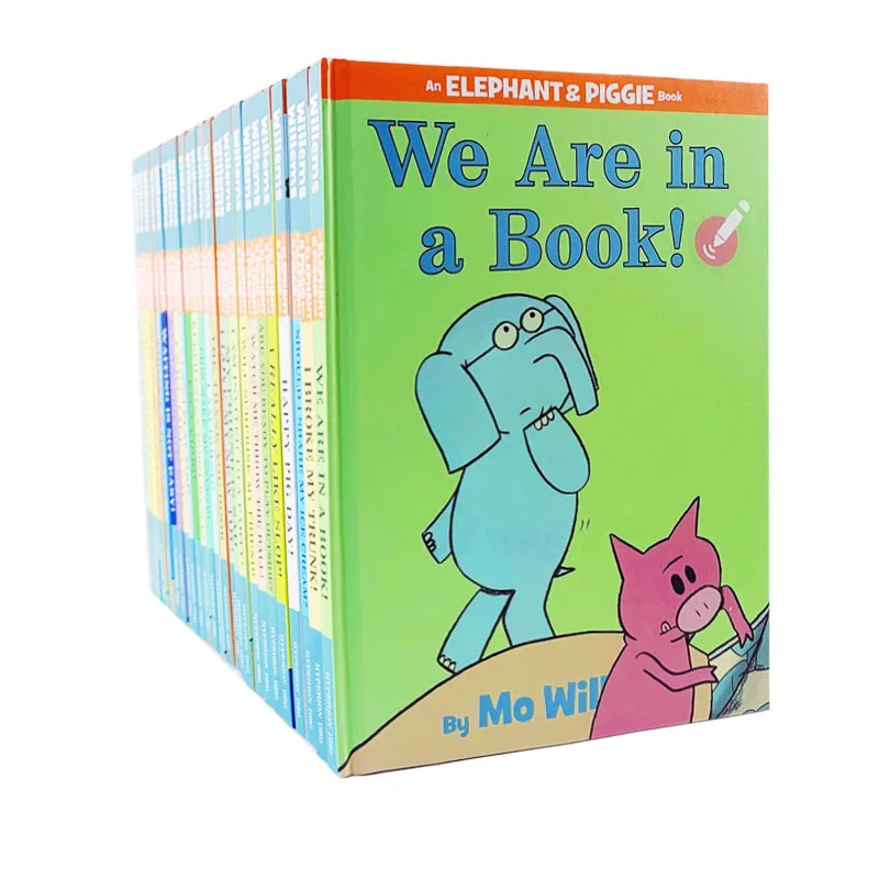 25 книг/набор книга слон и Пигги интересная история Детские картинки английские книги