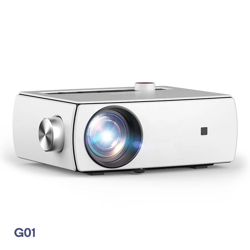 [New 1080P Portable beamer] Multimedia High Brightness 250 ANSI Lumens Native Full HD LCD Home Cinema Video Powerful Projector